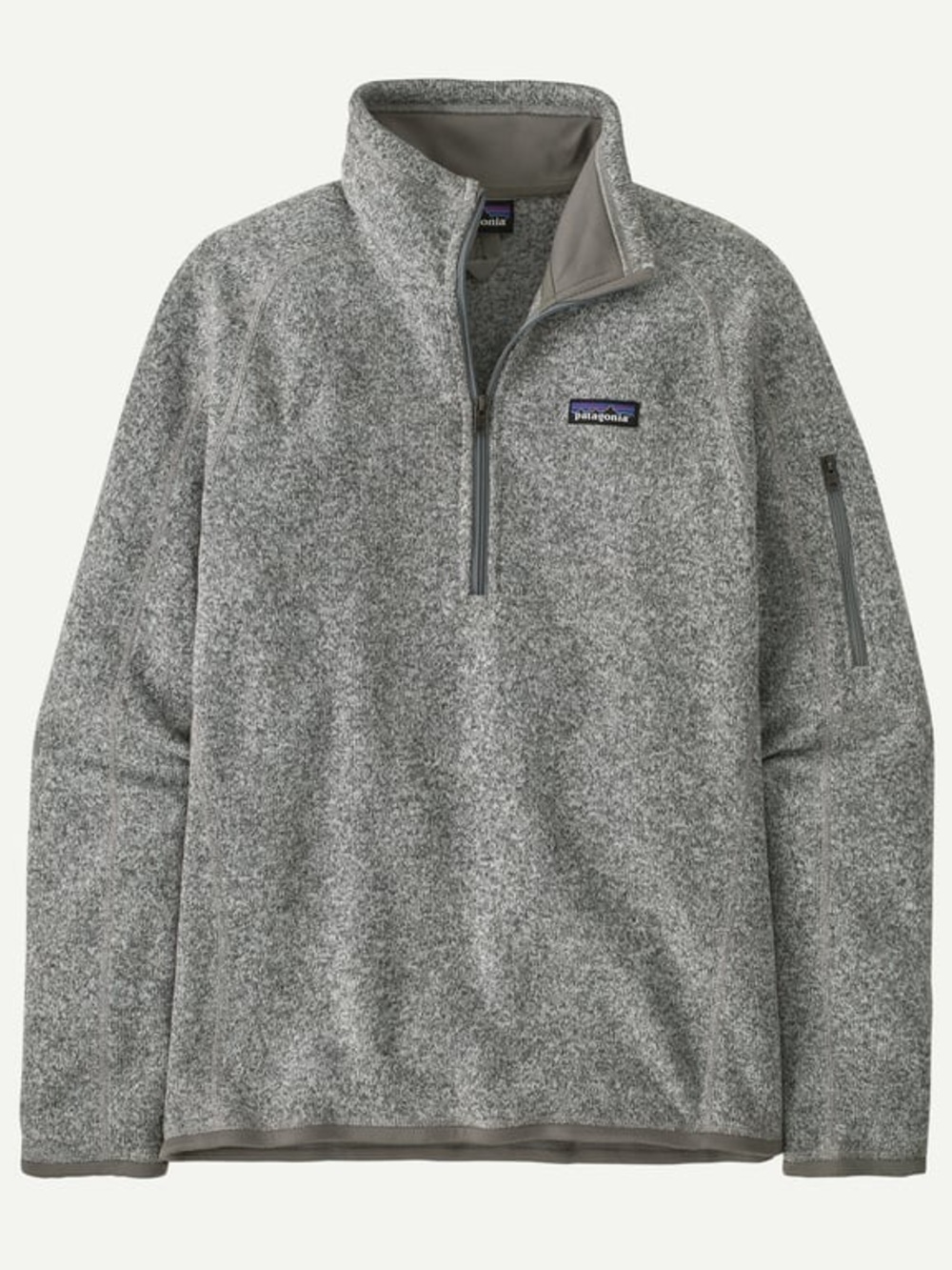 Patagonia Women's Better Sweater 1/4-Zip Fleece Pullover Grey Large